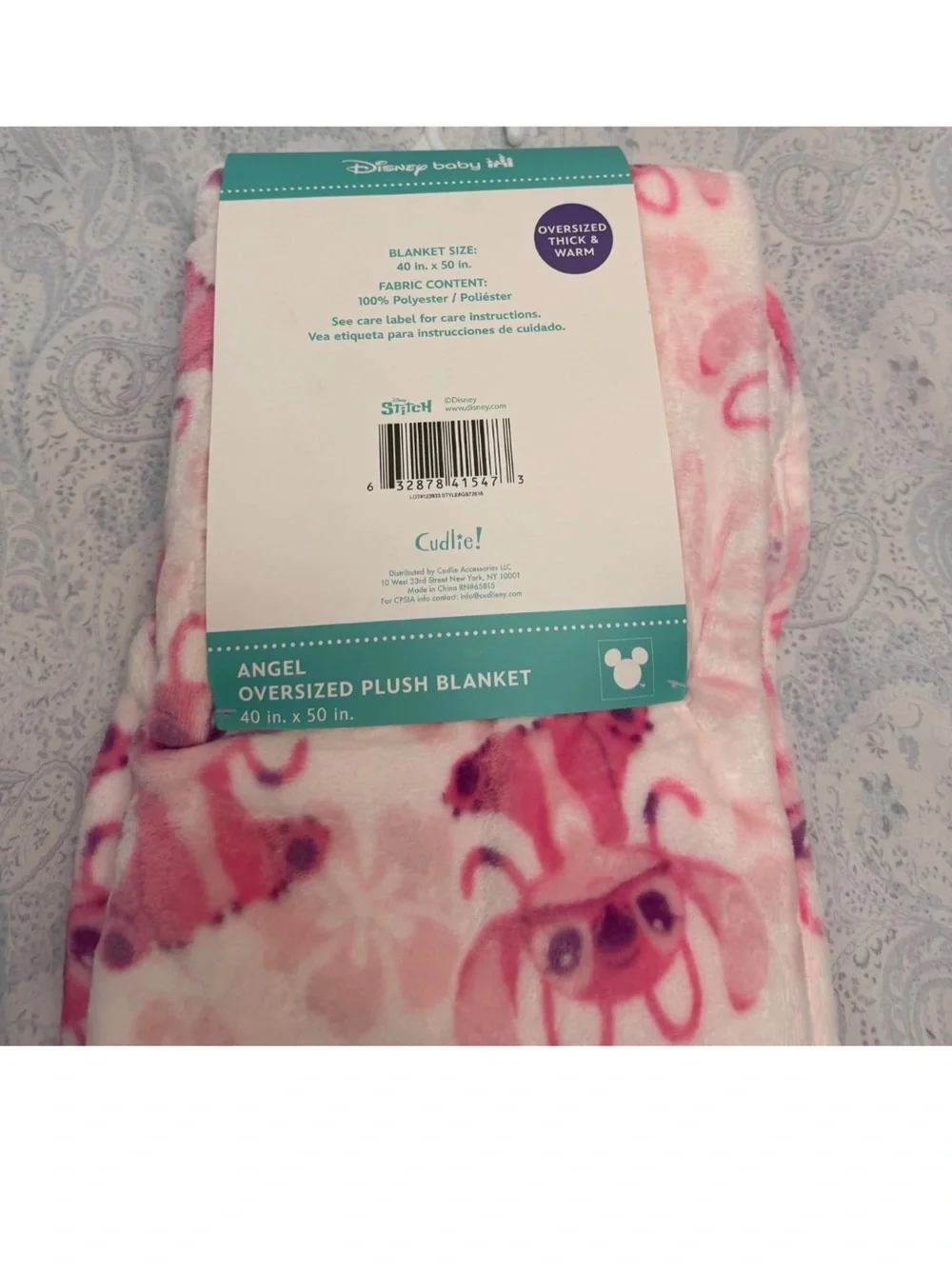 Disney Baby Angel of Stitch & Angel Plush Throw